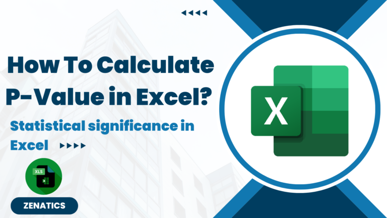 How To Calculate P-Value in Excel? – Statistical significance in Excel