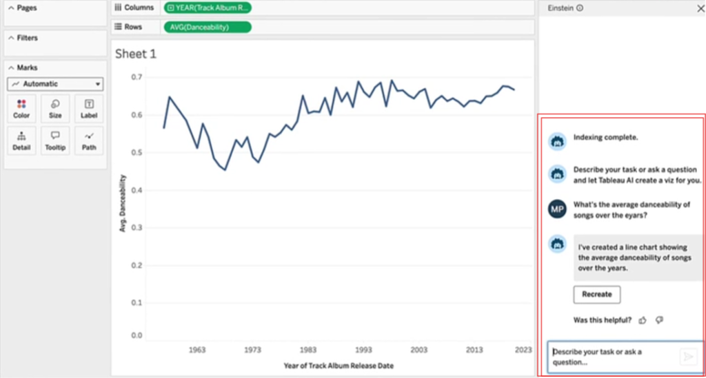 Einstein Copilot for Tableau